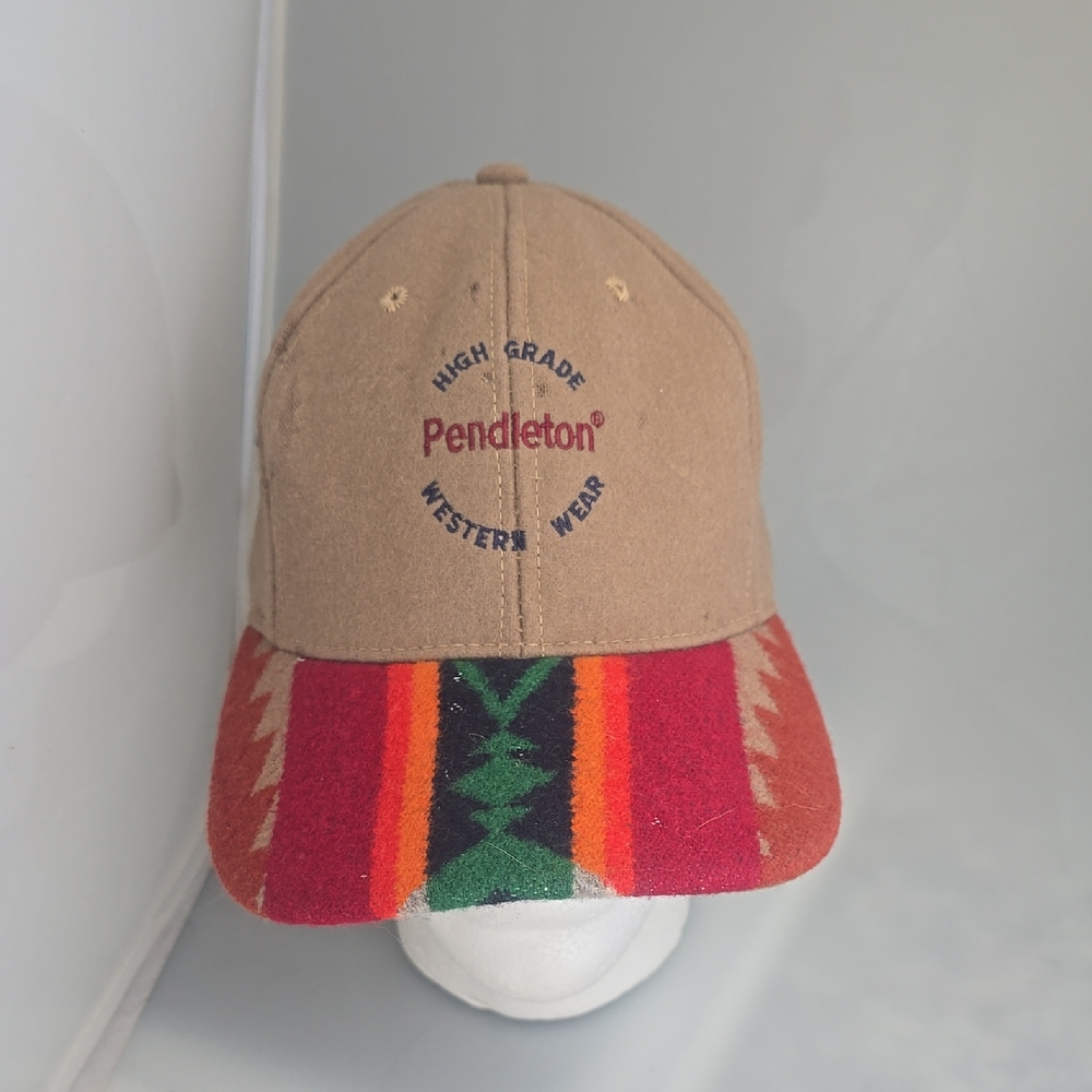 Pendleton Tan Cap With Vibrant Brim - image 1